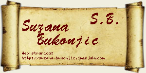 Suzana Bukonjić vizit kartica